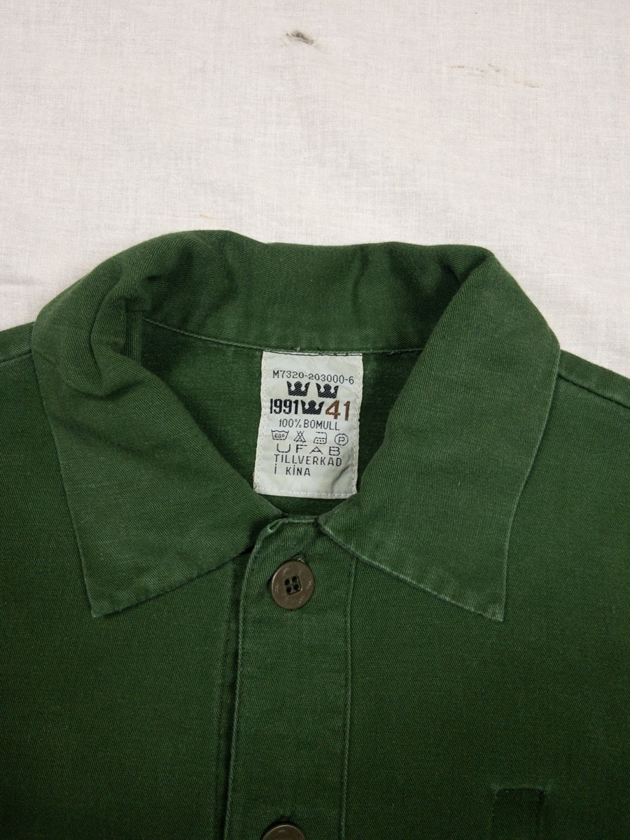 1960s M59 Swedish Army Popover Shirt, Size XL
