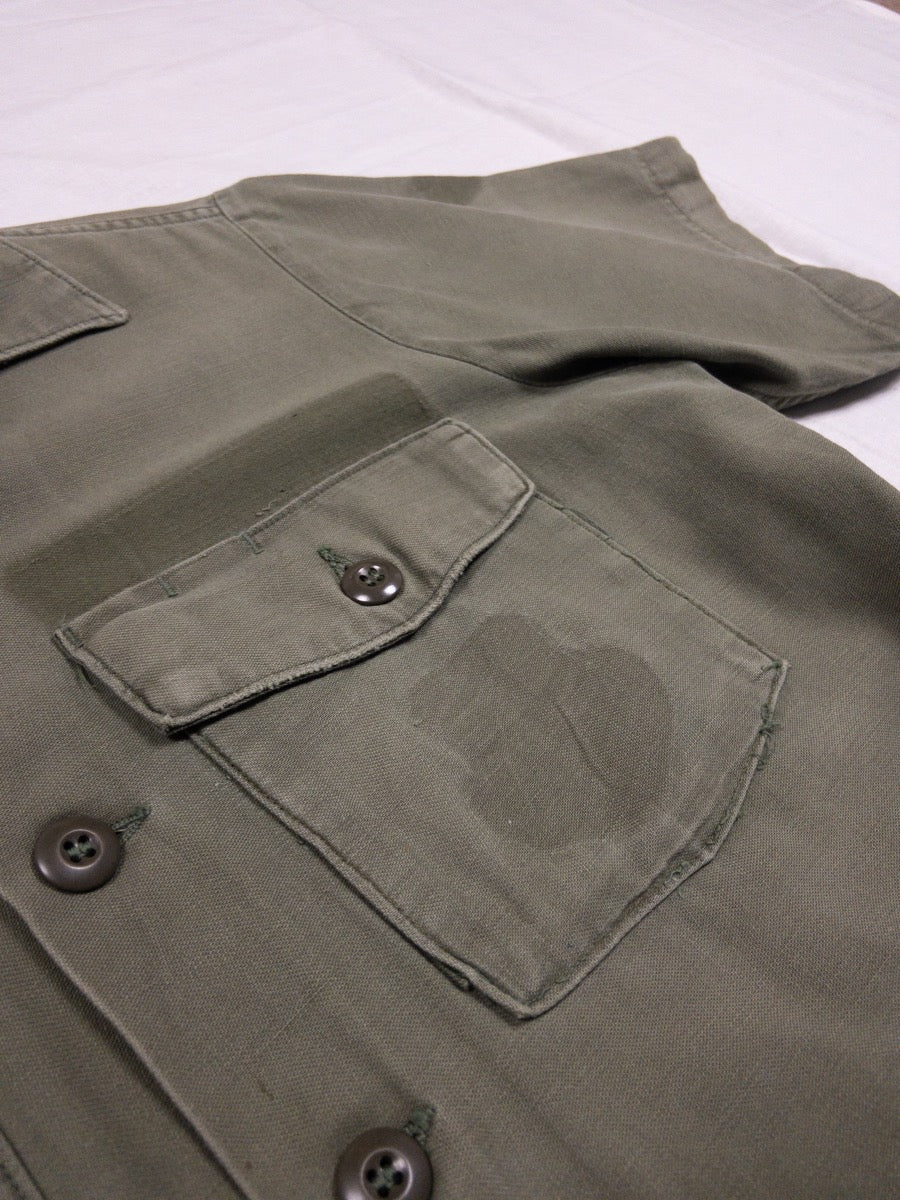 1972 OG 107 Shirt, Utility Cotton Sateen Short Sleeves, Size M/L