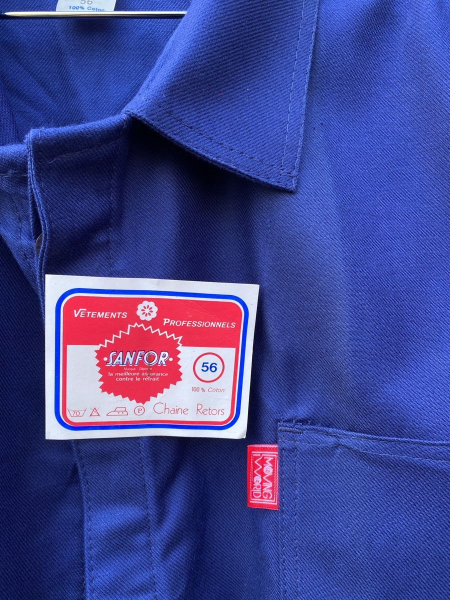 1990s French Chore Uniform, Deadstock Jacket & Trousers,  Size XXL