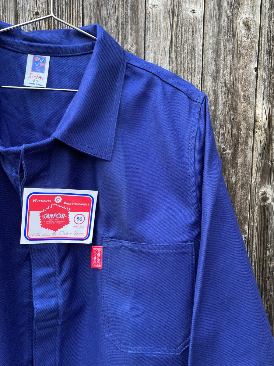 1990s French Chore Uniform, Deadstock Jacket & Trousers,  Size XXL