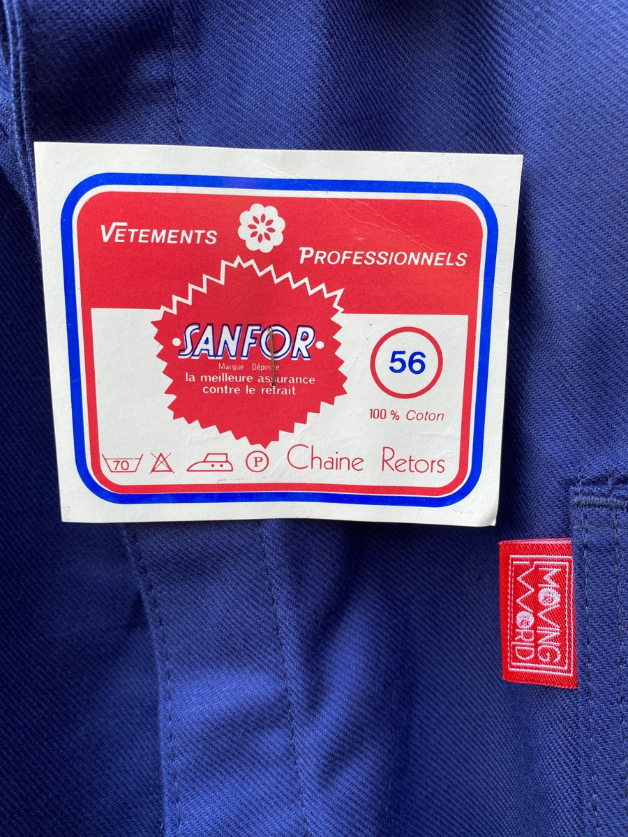 1990s French Chore Uniform, Deadstock Jacket & Trousers,  Size XXL