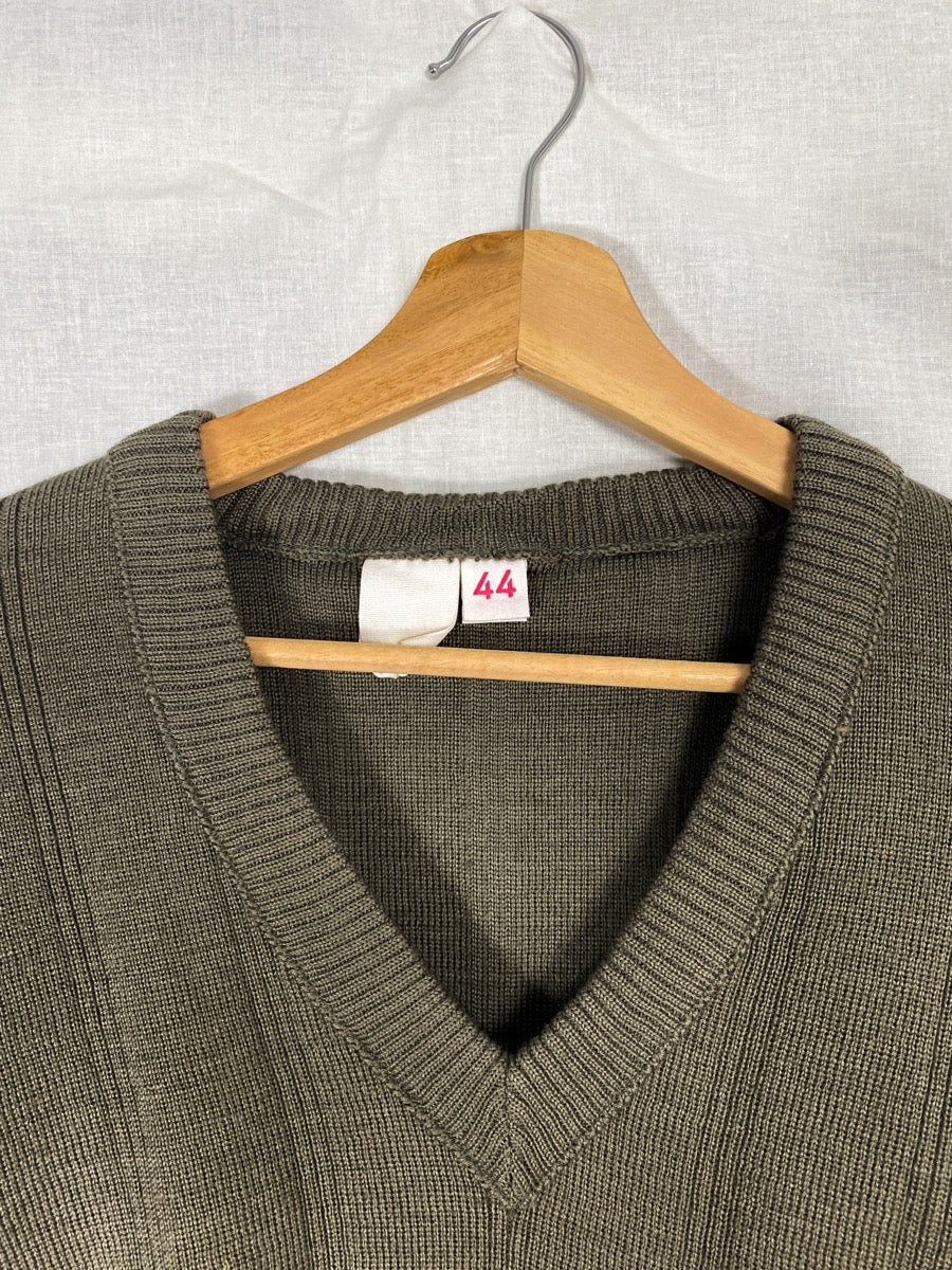 1960s NVA Wool Sweater, V-neck, Size XS & S