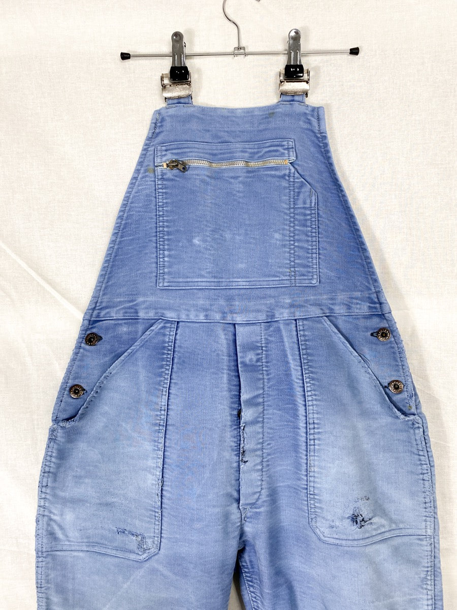 1950s Moleskine French Dungarees, Size M to L