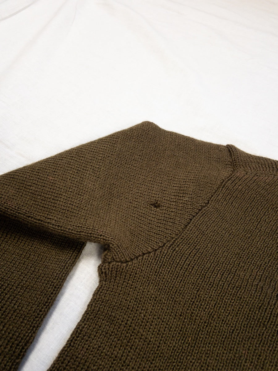 1940s French Army Wool Sweater, Deadstock, Size XS