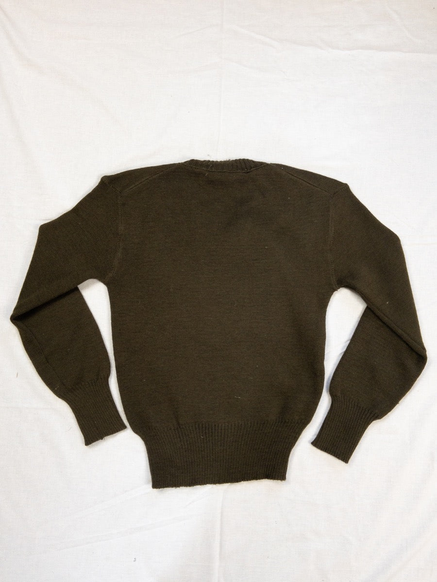 1950s French Army Wool Sweater, Deadstock, Size XS & S