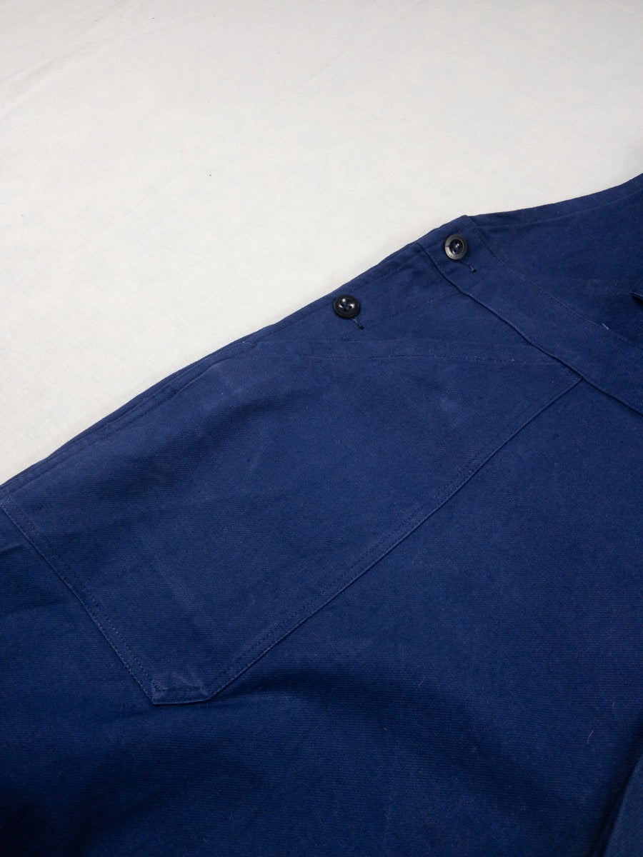 1960s French Blue Dungarees, Size 2XL