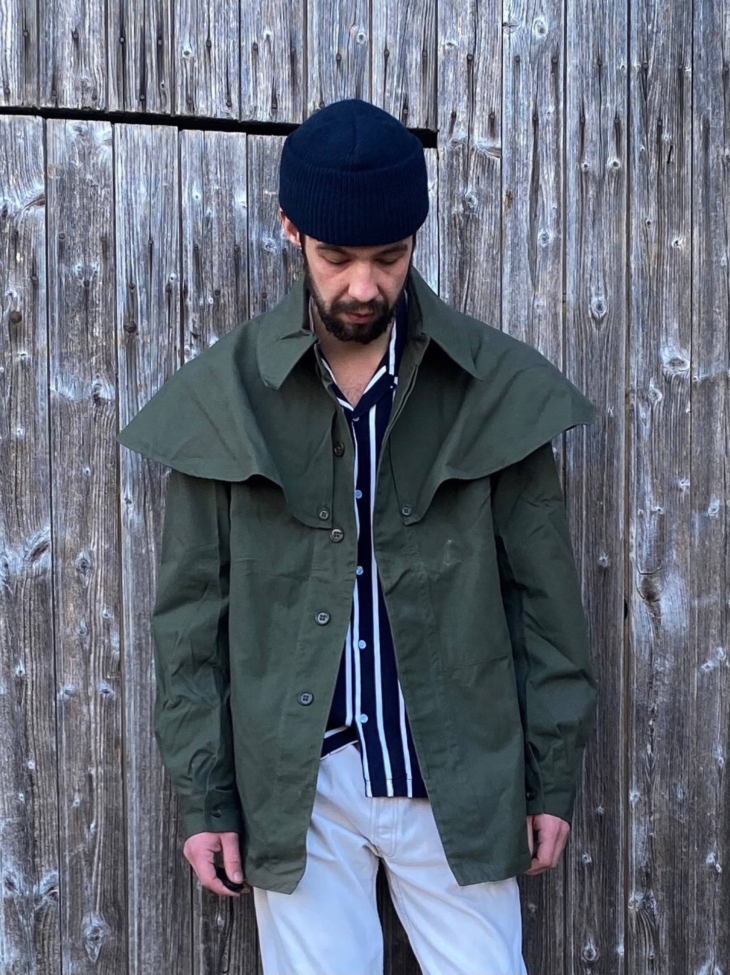 1950s French Rain Jacket, Deadstock, Size M to XL