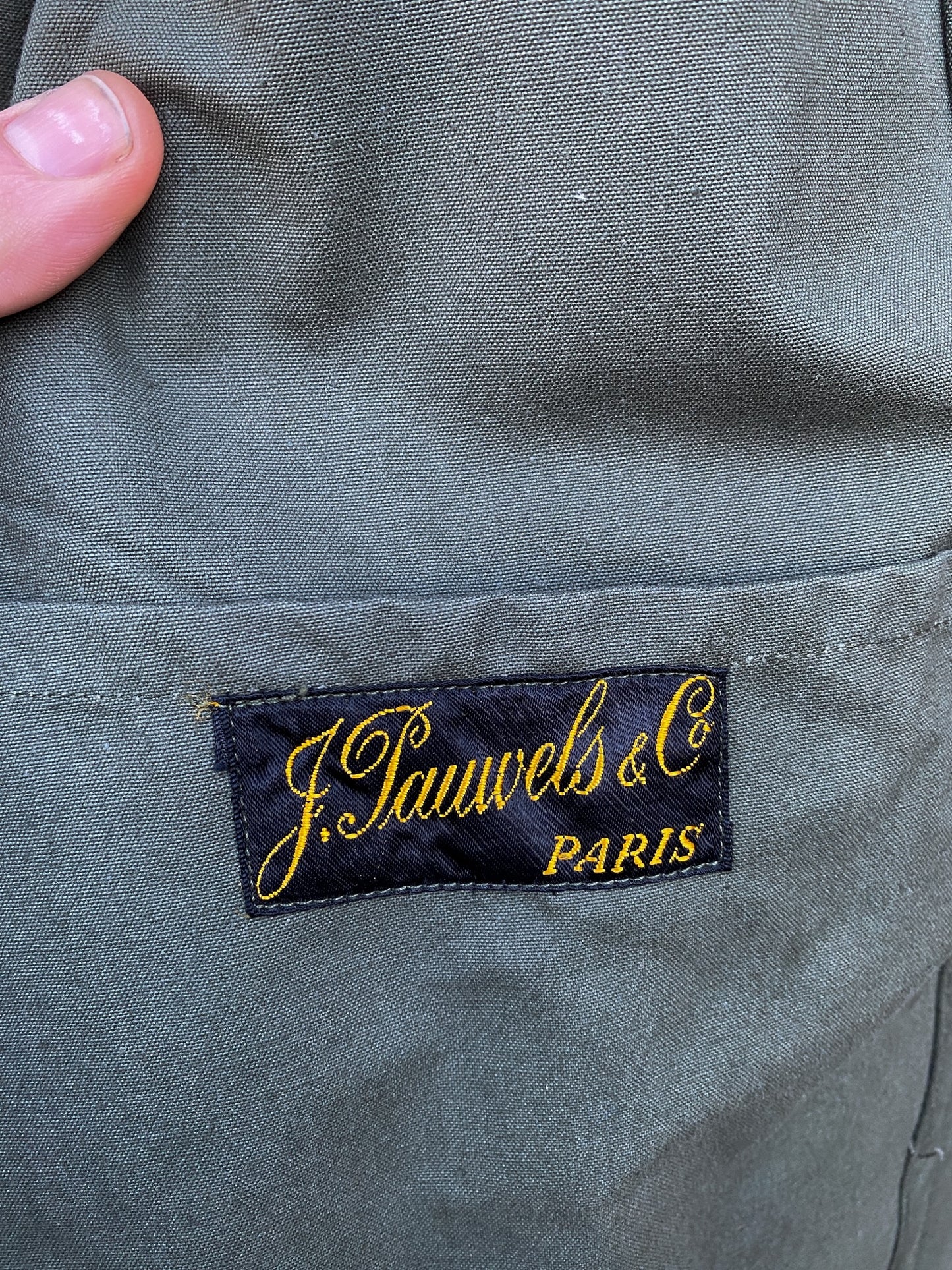 1950s French Rain Jacket, Deadstock, Size M to XL