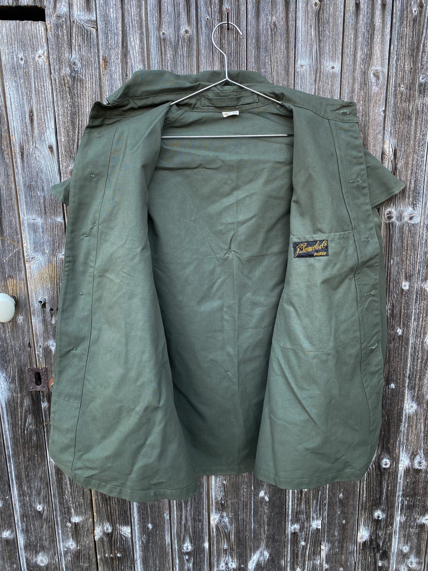 1950s French Rain Jacket, Deadstock, Size M to XL