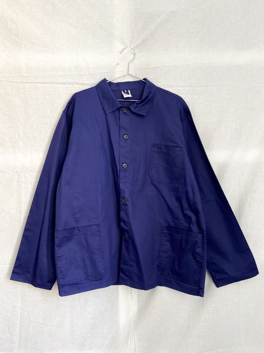1970s Blue German Work Jacket, Deadstock, Size XL