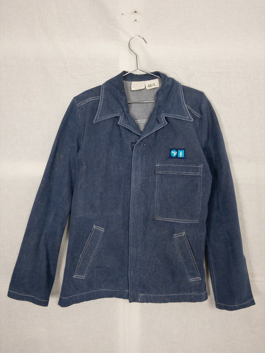 1980 French Gas Company « GDF » Denim Jacket, Size M/L