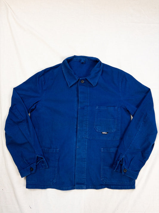 1970s Blue HBT German Work Jacket, Size L