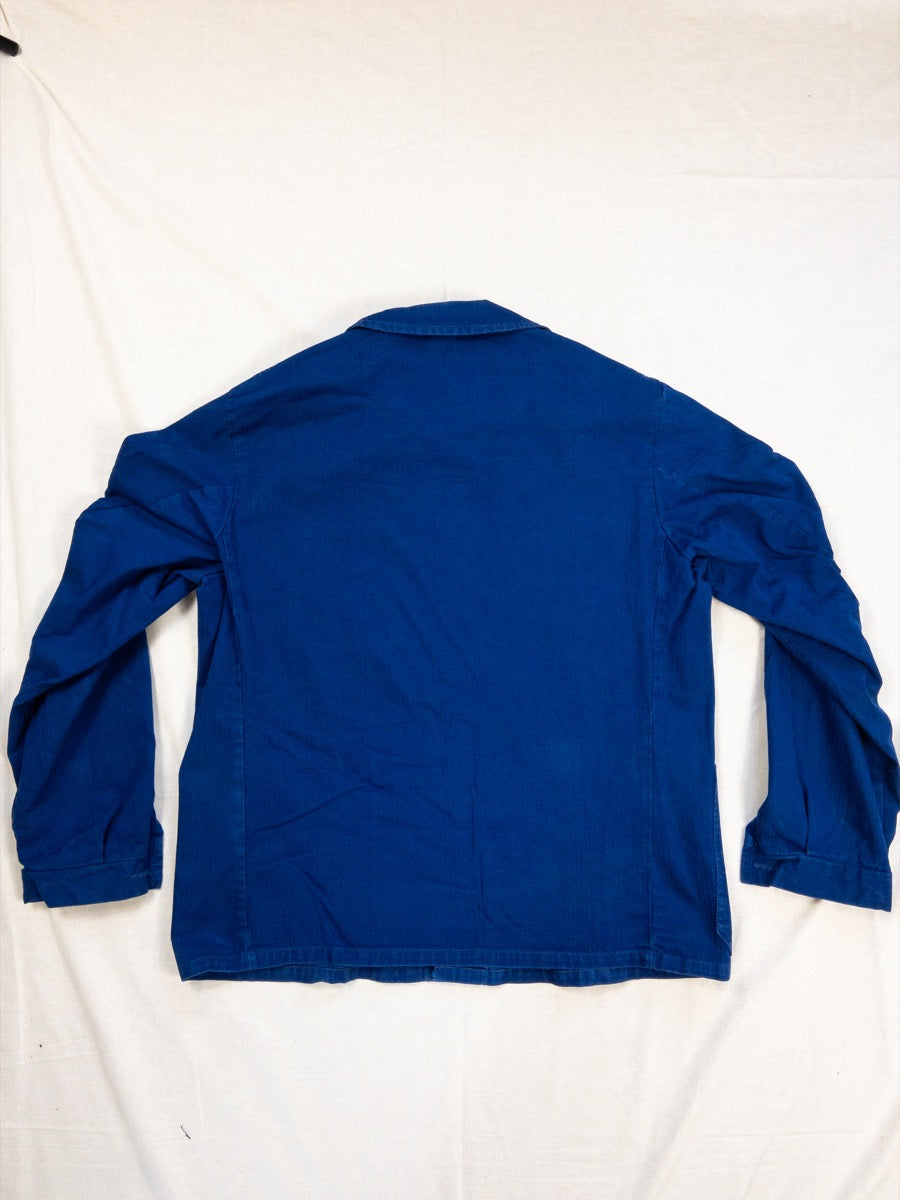 1970s Blue HBT German Work Jacket, Size L