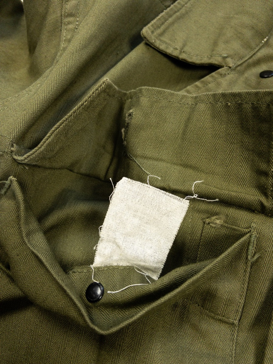 1944 WW2 US Army P43 HBT Shirt, Deadstock, Size M/L (36R)