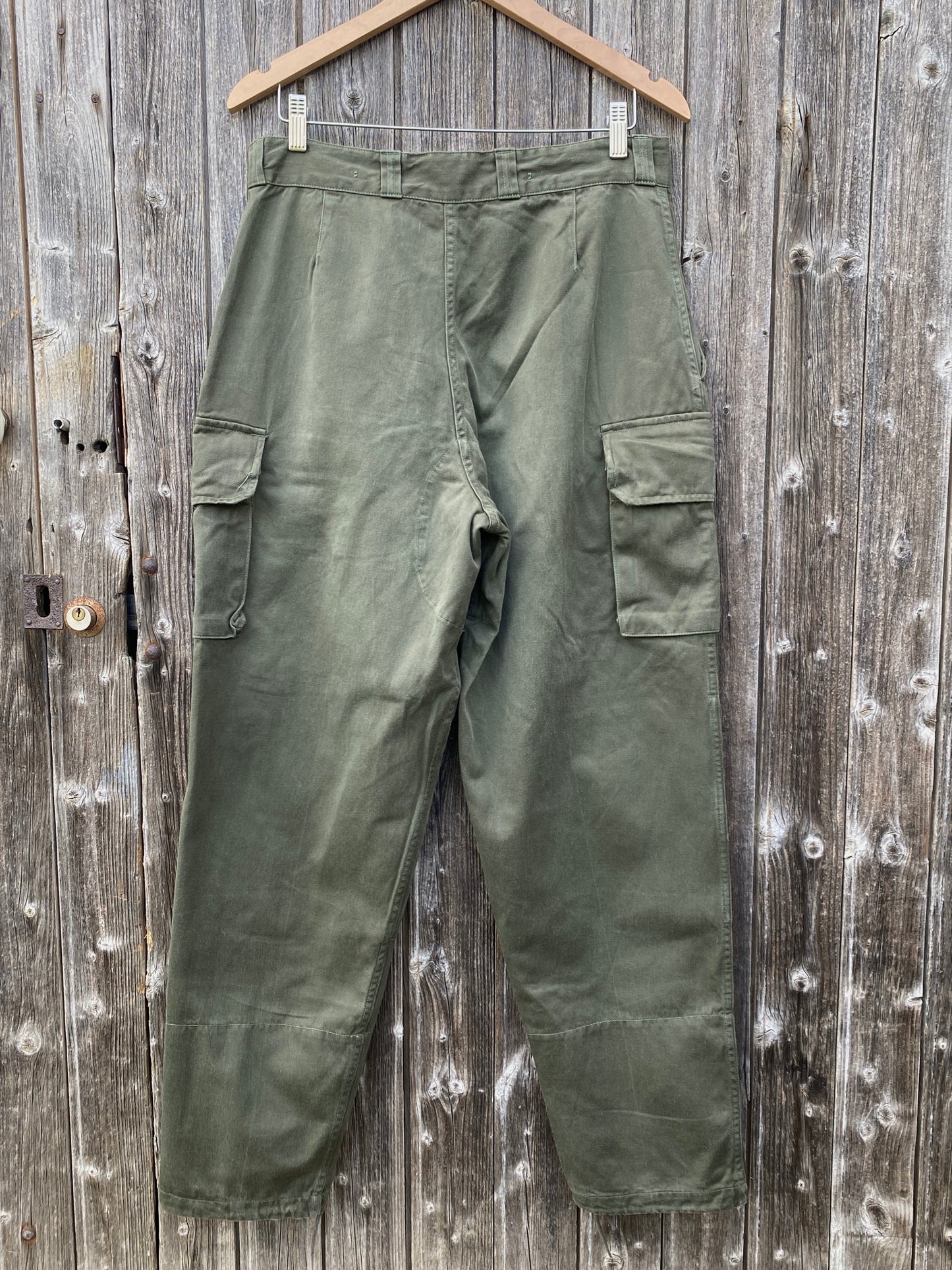 1960s French Army Cargo Pants, M64 Field Sateen Pants, Size 3XL