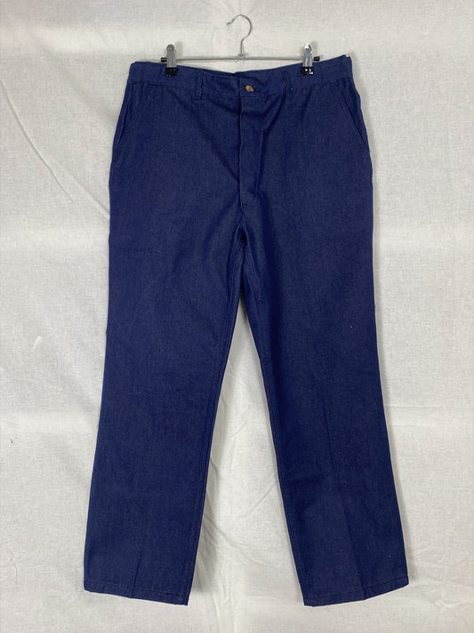 1990s French Denim Chore Pants, Deadstock, Size L