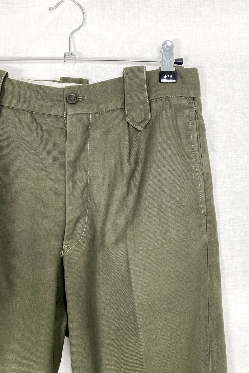 1970s Portuguese Army Tailored Pants, Size XXS/XS