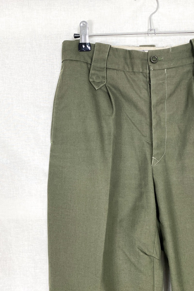 1970s Portuguese Army Tailored Pants, Size XXS/XS