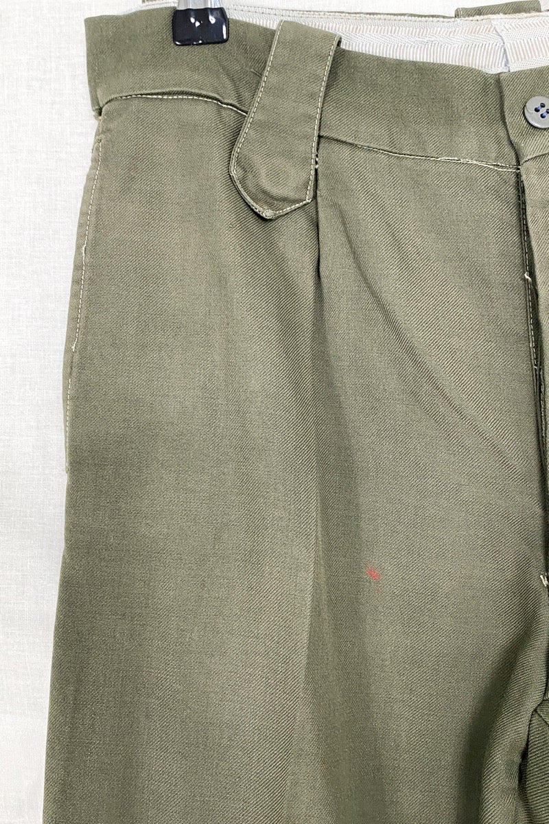 1970s Portuguese Army Tailored Pants, Size XXS/XS