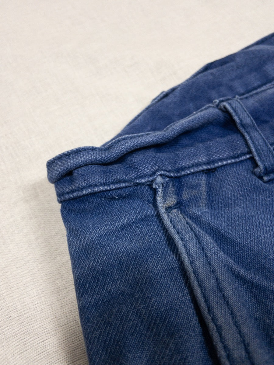 1970s French Blue Work Pants, Size XL