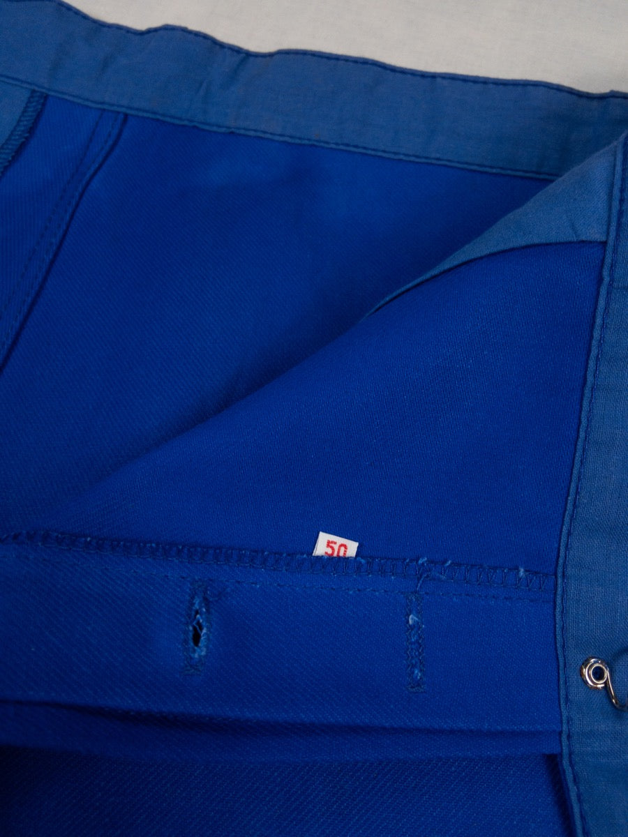 1990s Adolphe Lafont French Blue Work Pants, Deadstock, Size L