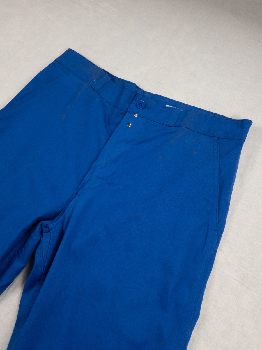 1990s French Blue Work Pants, Deadstock, Size M