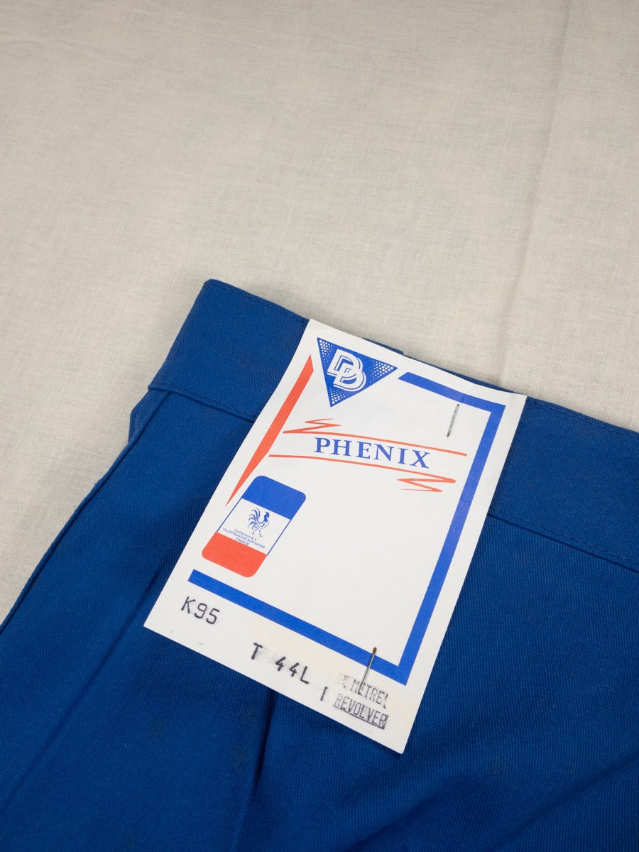 1990s French Blue Work Pants, Deadstock, Size M