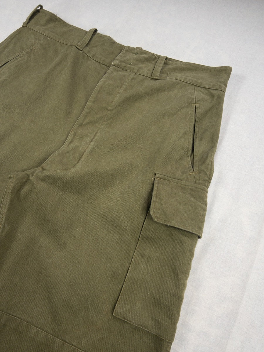 1950s French Army M47 Cargo Pants, Size XL