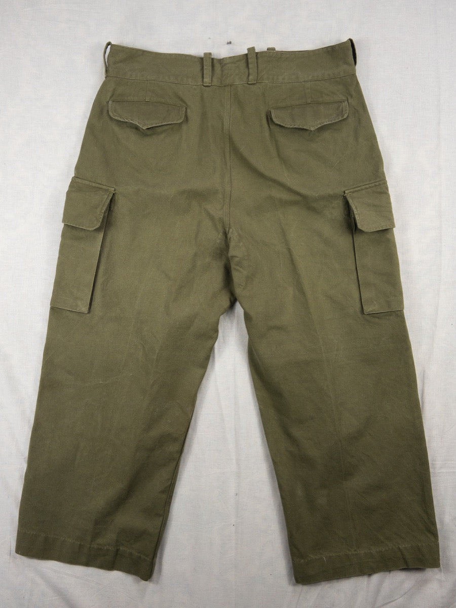 1950s French Army M47 Cargo Pants, Size XL