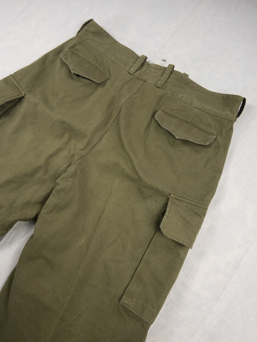 1950s French Army M47 Cargo Pants, Size XL