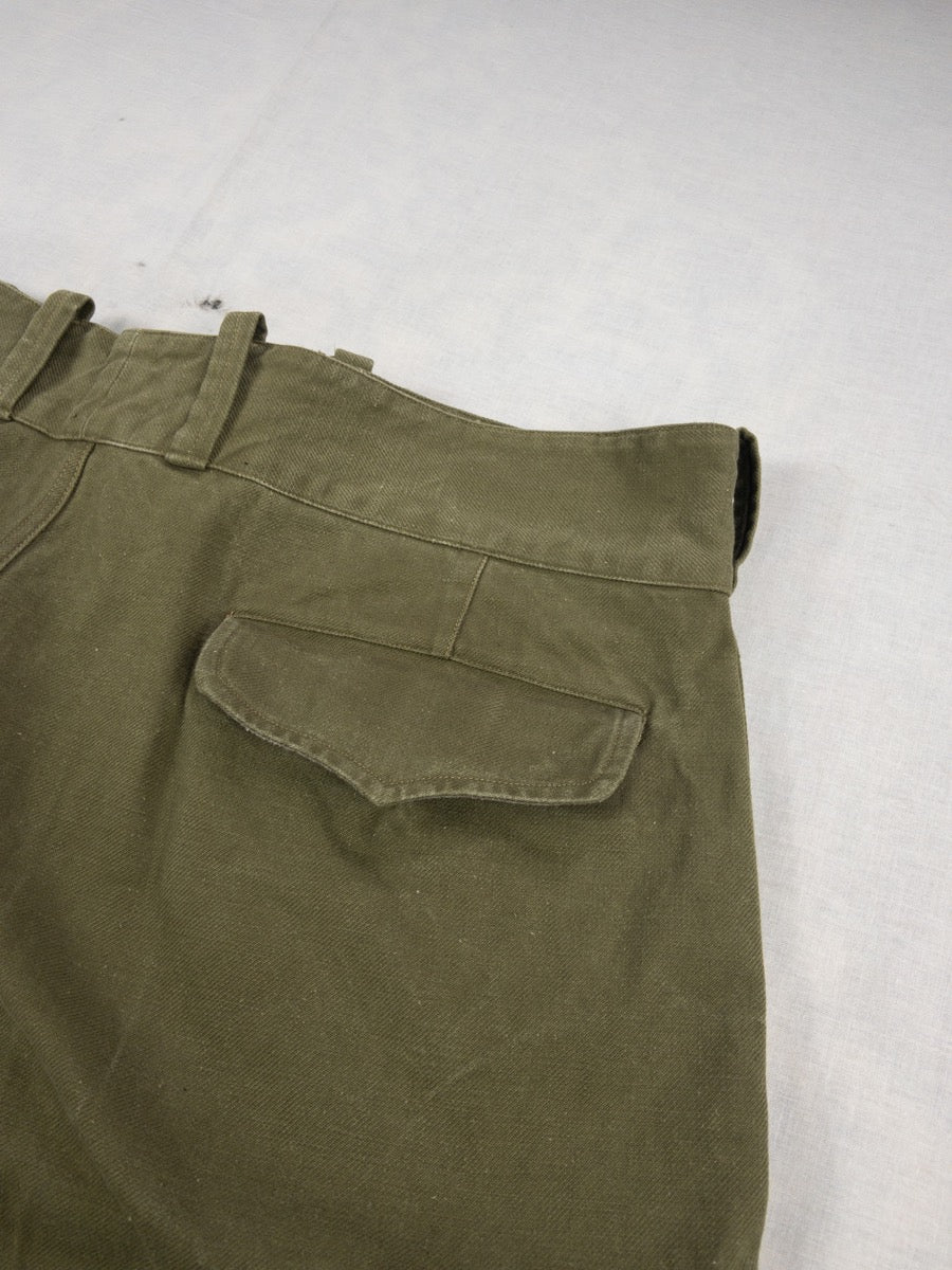 1950s French Army M47 Cargo Pants, Size XL
