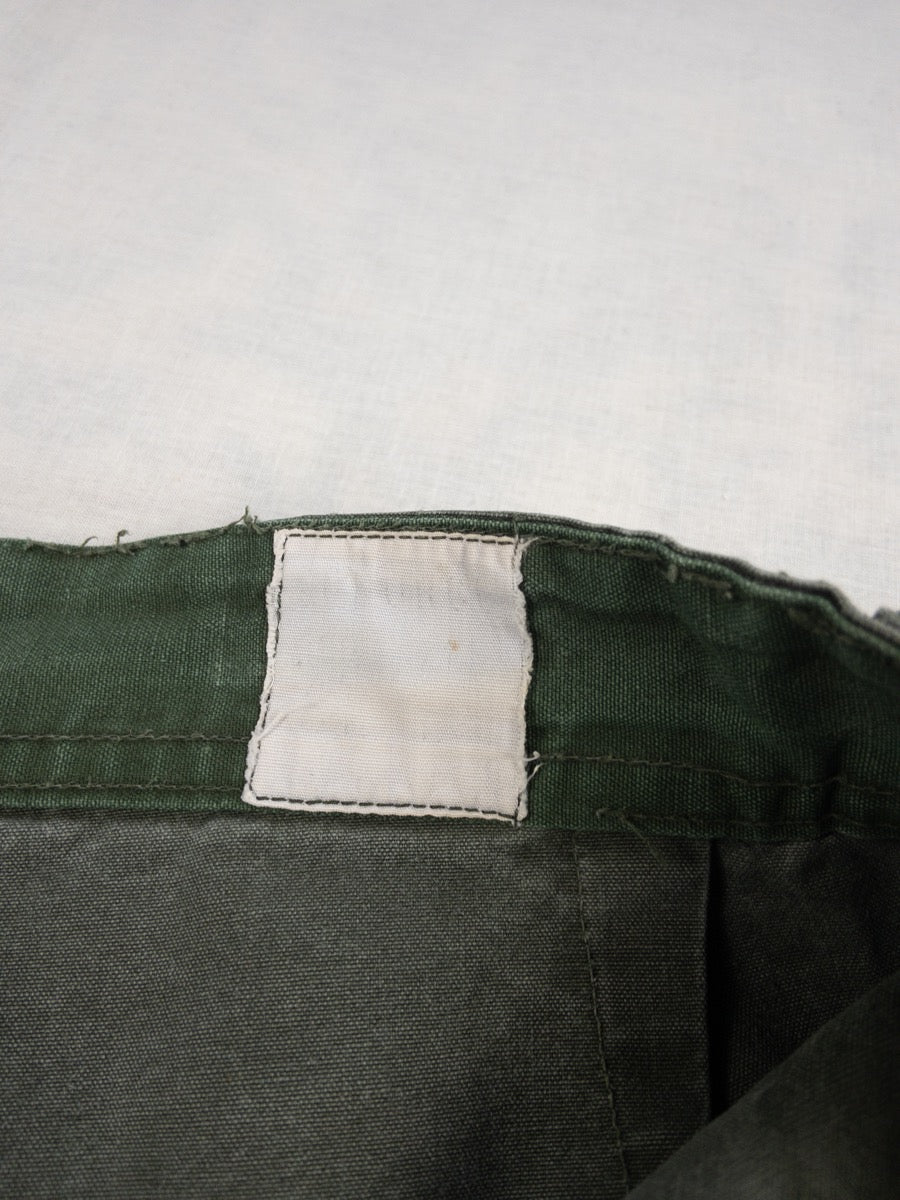 1970s French Army Pleated Pants, Size S/M