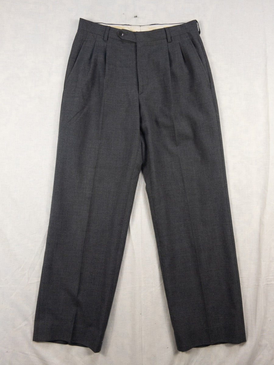1960s Grey Wool Pants, French Army, Size S