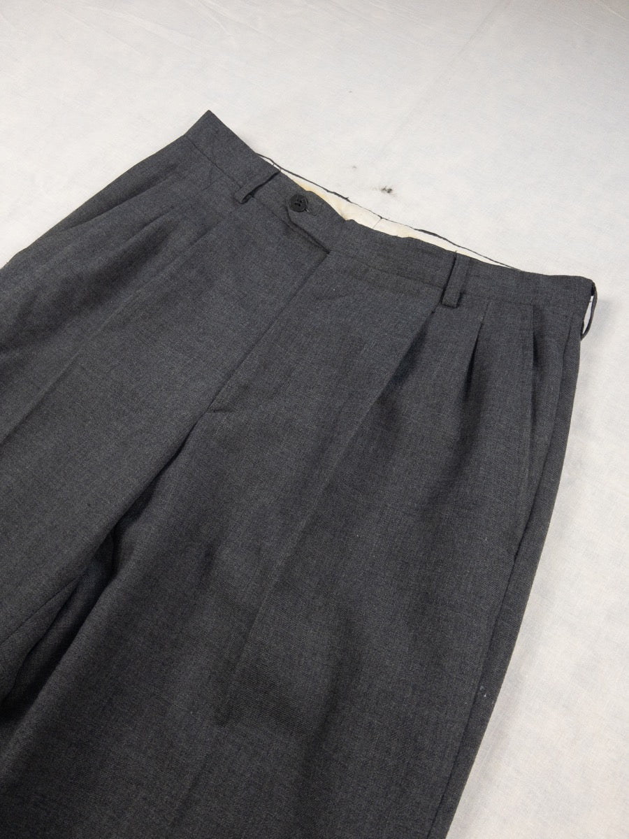 1960s Grey Wool Pants, French Army, Size S