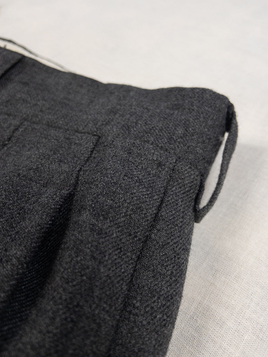 1960s Grey Wool Pants, French Army, Size S
