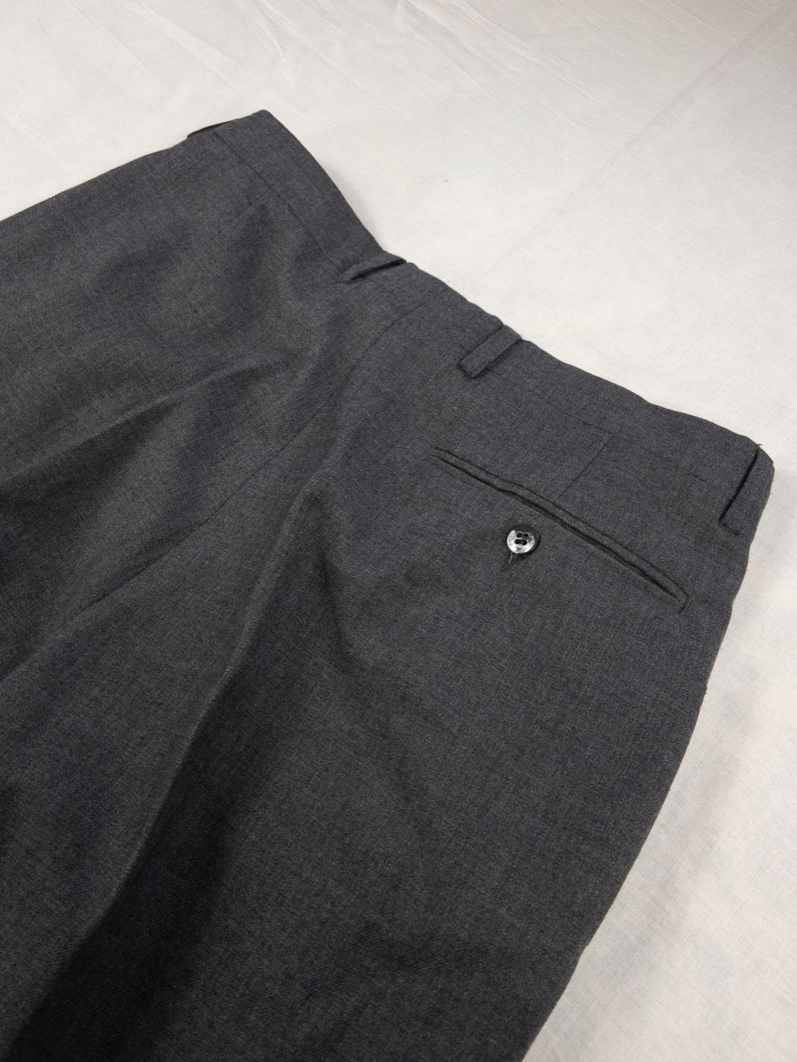 1960s Grey Wool Pants, French Army, Size S
