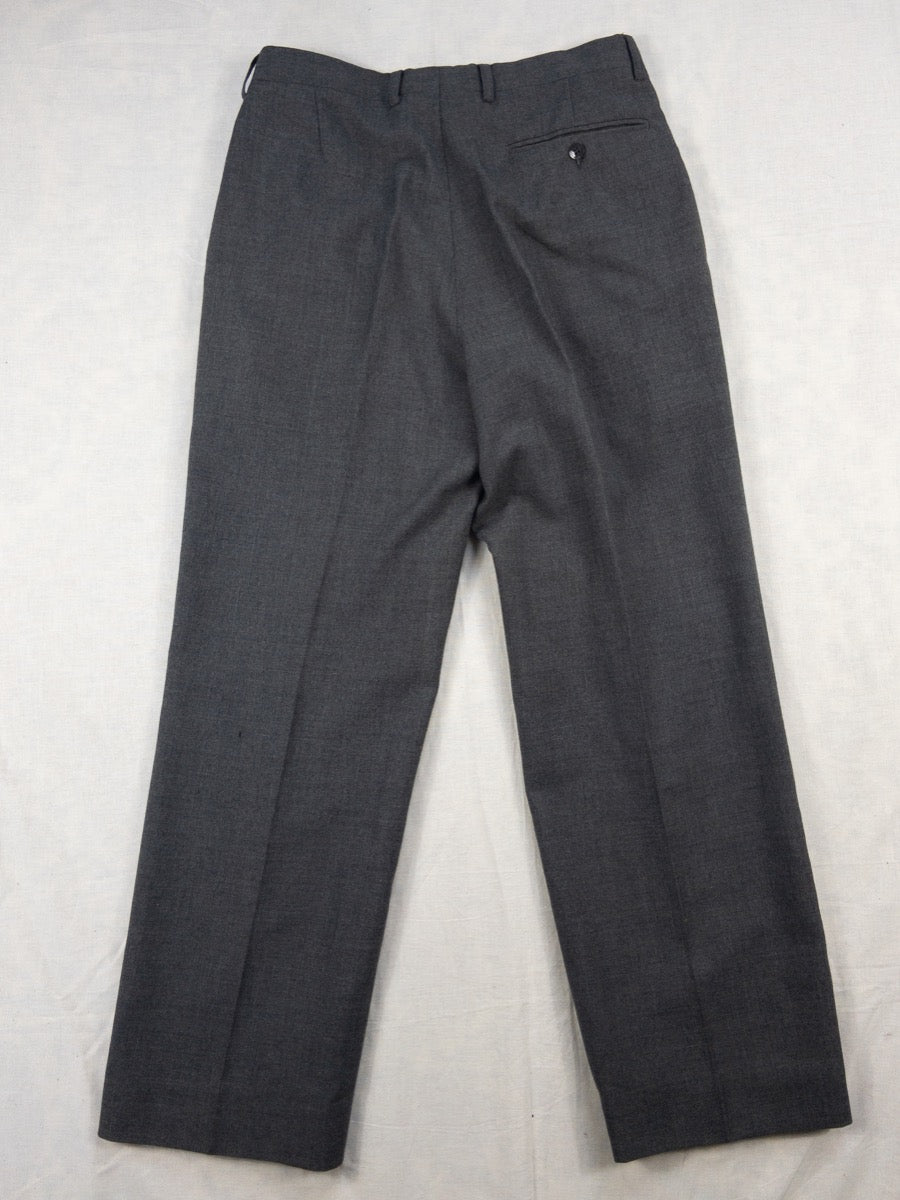 1960s Grey Wool Pants, French Army, Size S