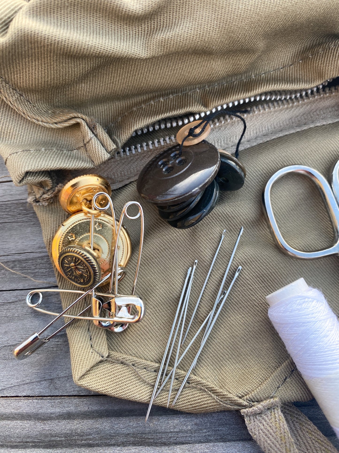 Vintage Sewing Kit, Italian Army